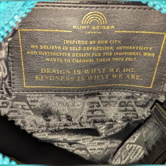 Kurt Geiger London Crochet Crossbody Bag Emerald Green NWOT With Call Out - Picture 5 of 9